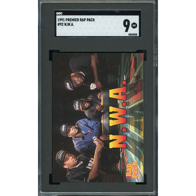 NWA 1991 Premier Rap Pack Card #92 Graded SGC 9 - 8'6" x 11'6"