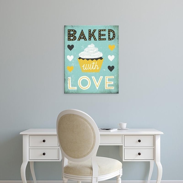 Easy Art Prints Michael Mullan's 'Retro Diner Baked with Love' Premium Canvas Art