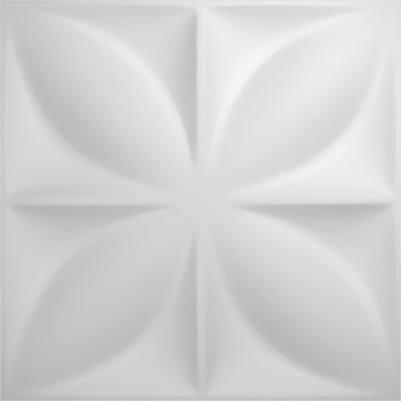 11 7/8"W x 11 7/8"H Helene EnduraWall Decorative 3D Wall Panel, White