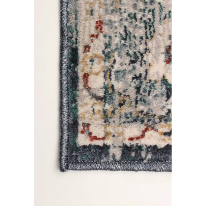 ECARPETGALLERY Machine Woven Legacy Teal Area Rug