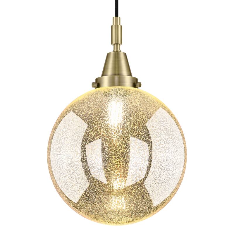 Innovations Lighting 447-1P-G208-10 Beacon 10" Wide Cord Hung Mini - Antique Brass
