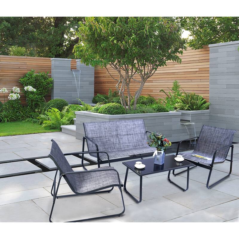Kozyard Sofia 4 Pieces Patio/Outdoor Conversation Set