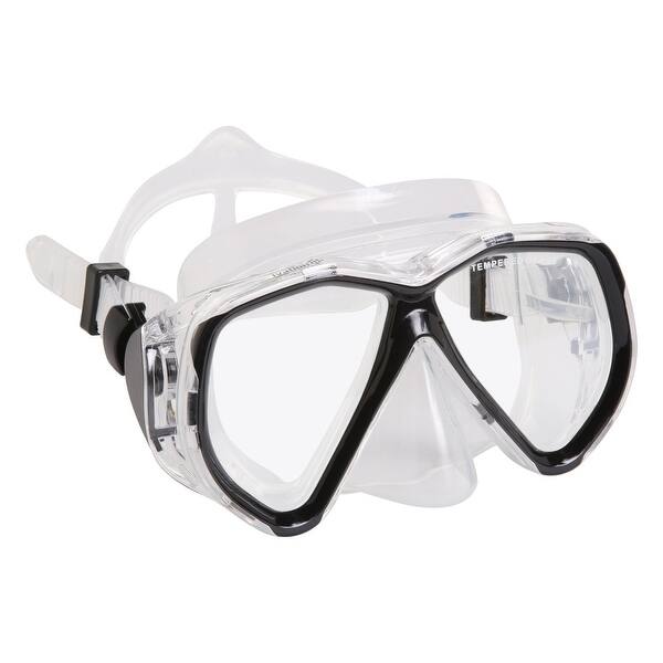 Shop Ivation Snorkel Mask Set Double Lens Diving Mask Snorkel W Dry Top Lower Purge Valve Overstock 21702974