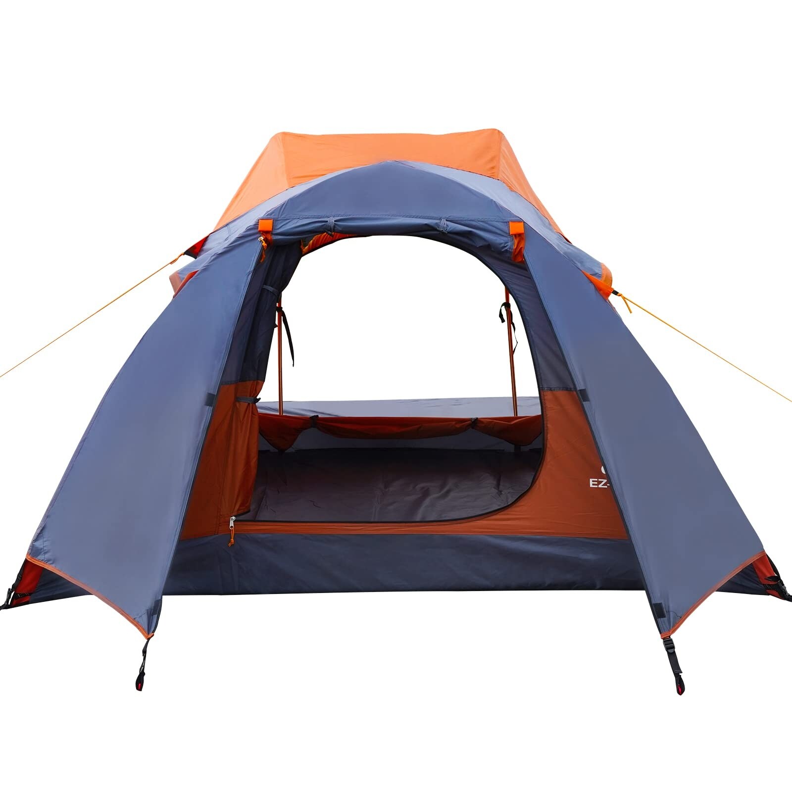 6 ft. x 4.5 ft. 2 Person Camping Tent with Bike Shed and Rainfly