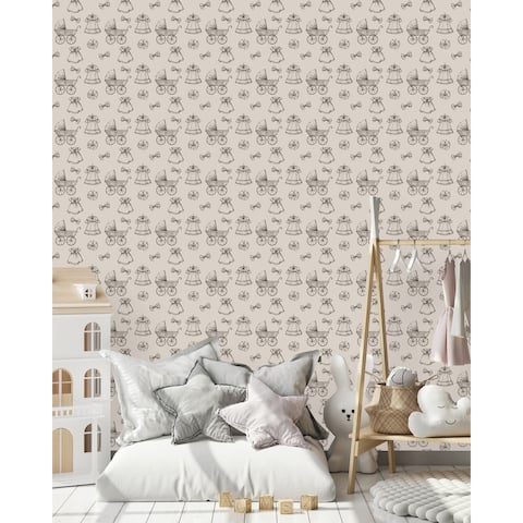 Wallpaper for Girls Nursery Peel and Stick and Prepasted