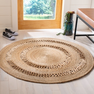 SAFAVIEH Handmade Natural Fiber Ruggera Casual Jute Rug - Natural - 6' Round