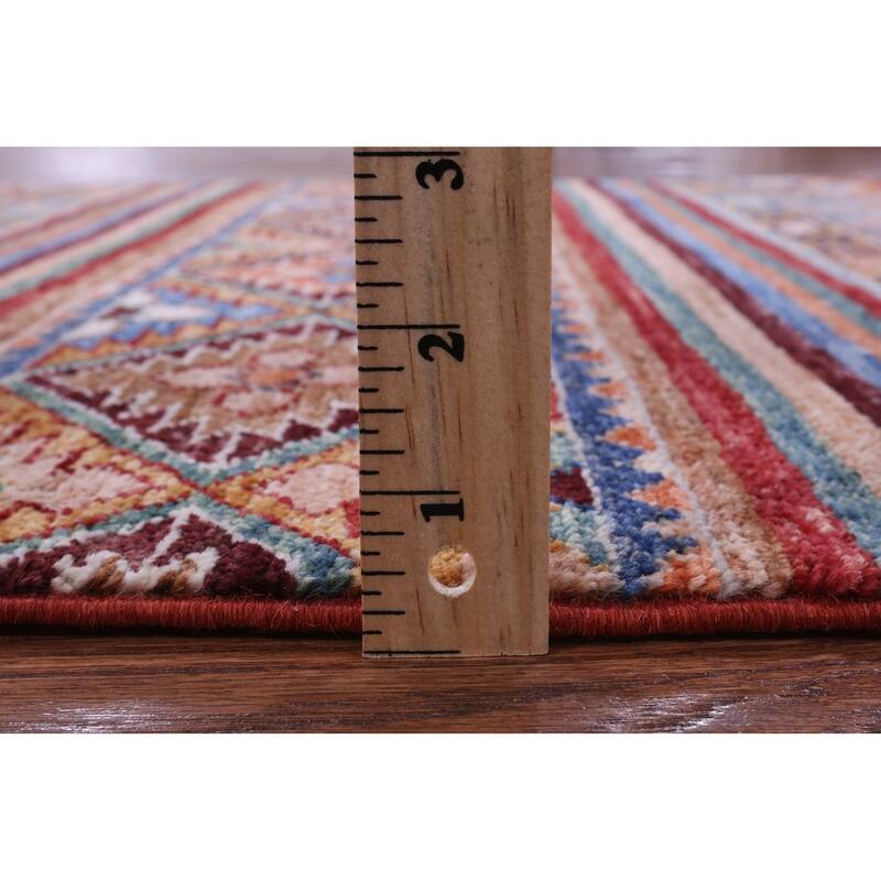 Golden Nile Khorjin Persian Gabbeh Hand Knotted Wool Rug - 2' 10" X 4' 0"