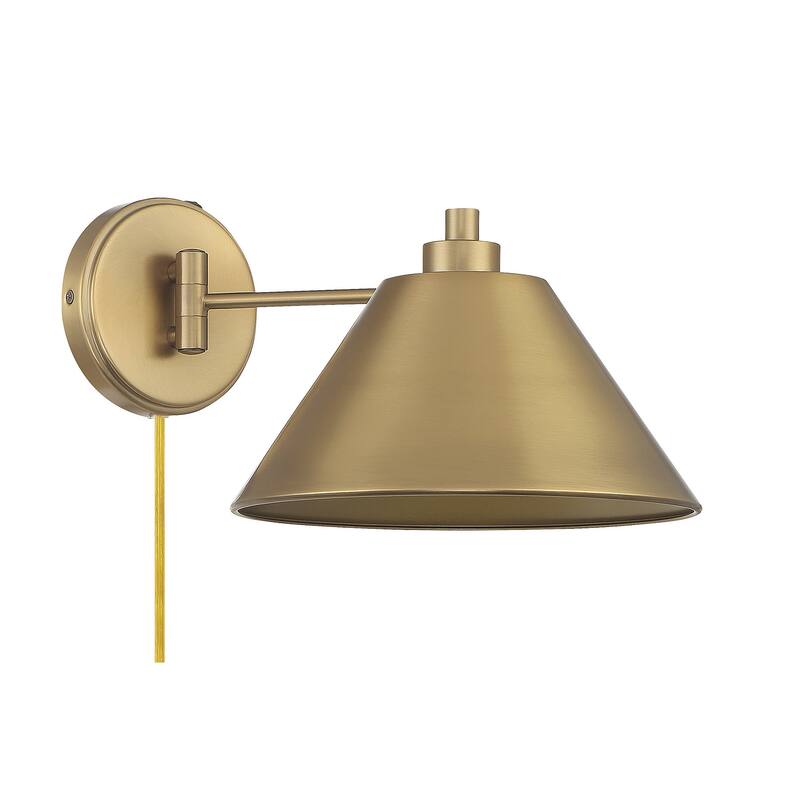 Meridian M90086 8" Tall Hardwired or Plug-In Wall Sconce