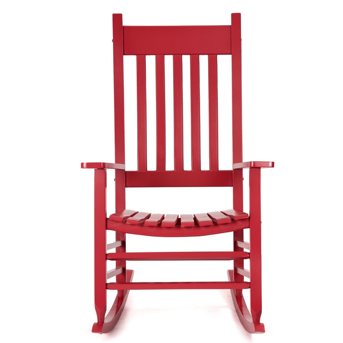 Porch Rocker Deck Patio Backyard Solid Wood Rocking Chair Red On 28423189 Porch Rocker Deck Patio Backyard