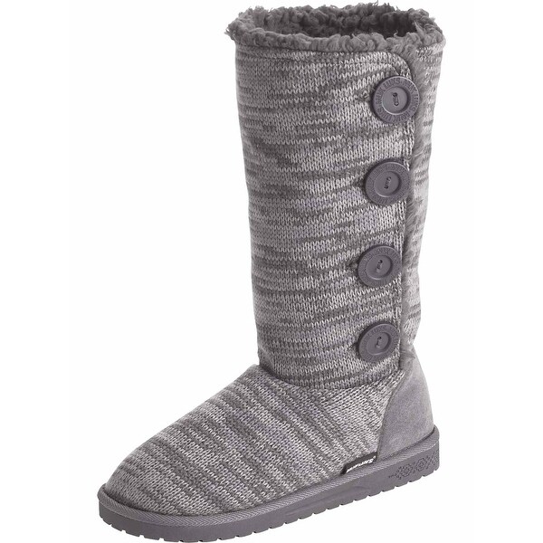 womens black slipper boots
