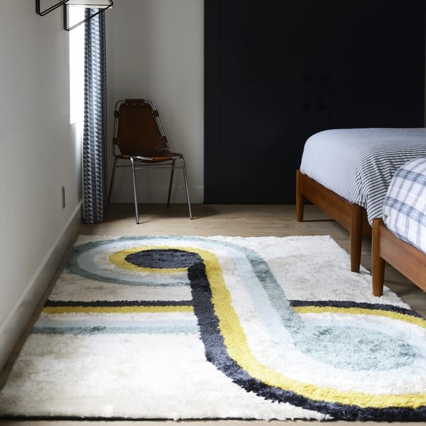 slide 2 of 11, Novogratz by Momeni Retro Bullseye Hand Tufted Polyester Area Rug