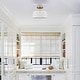preview thumbnail 8 of 11, Dante Modern Semi-Flush Mount Ceiling Light 3-Light
