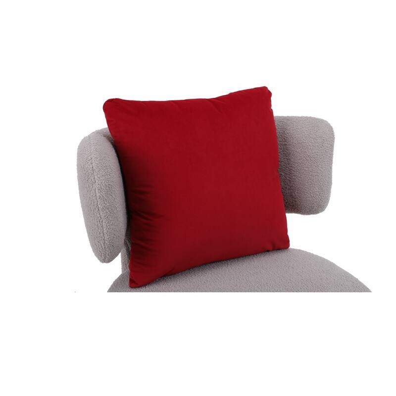 Fabric Swivel Round Barrel Chair