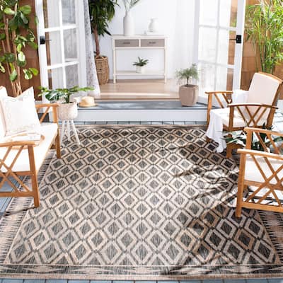 SAFAVIEH Courtyard Noreta Indoor/ Outdoor Waterproof Patio Backyard Rug