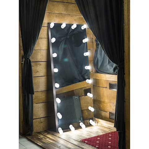 Hollywood LED Bulbs Dresser Mirror 70" X 28" with 6400K Color Temperature W/ Dimmer On/Off Switch - 72x28