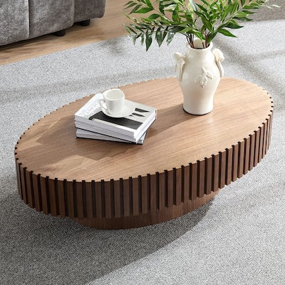 Length 43.7 inch Round Coffee Table for Living Room