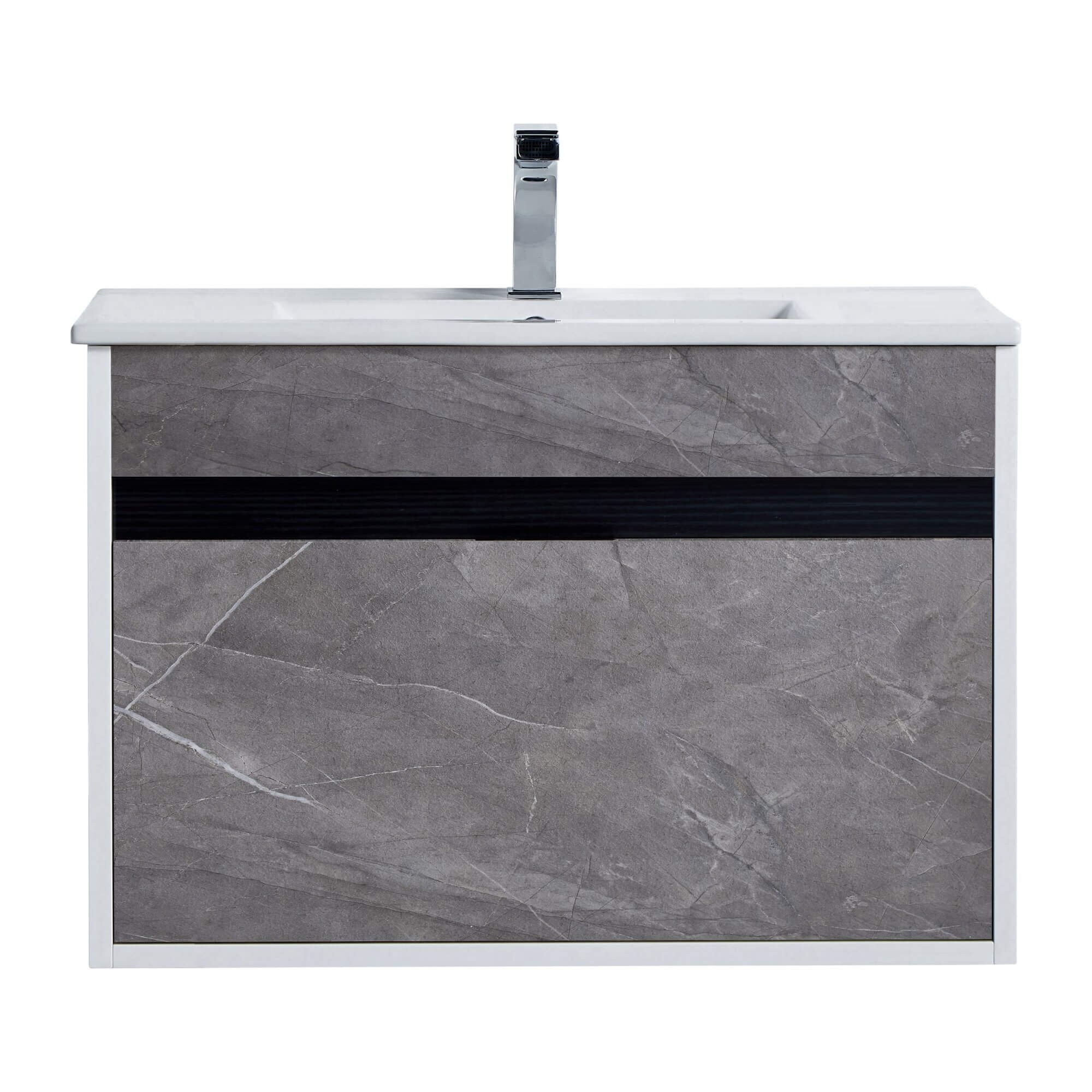 Fine Fixtures - Wall Mount Bathroom Vanity And Sink, Knob - Picture 19 of 29