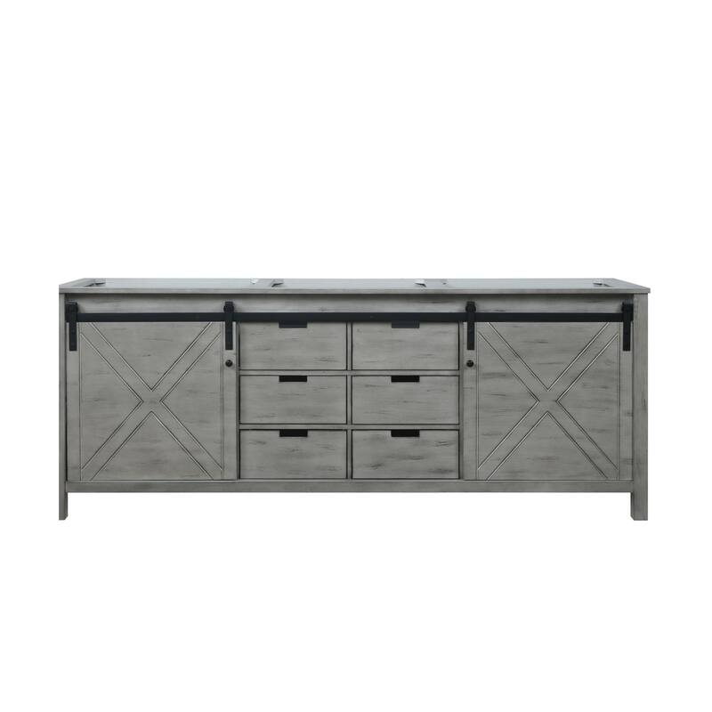 Marsyas 84 in W x 22 in D Ash Grey Double Bath Vanity - Ash Grey