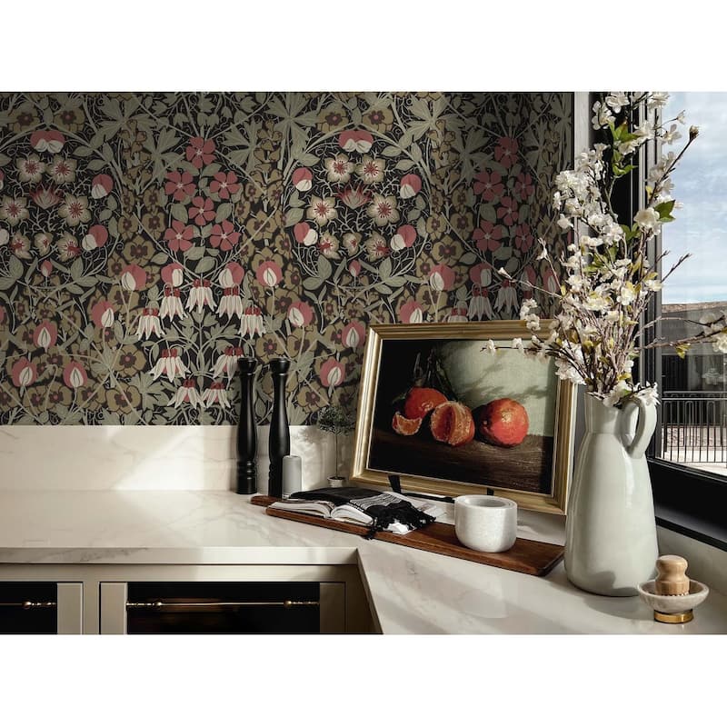 NextWall Tulip Garden Peel and Stick Wallpaper