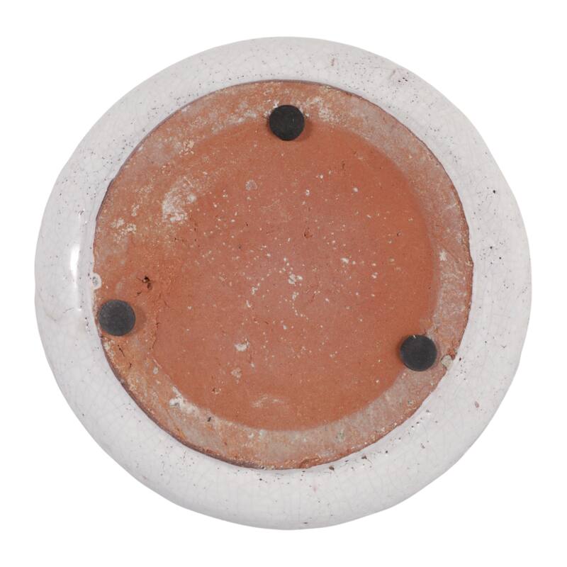 Modern Crackle-Glazed Ceramic Scented Candle - 7"