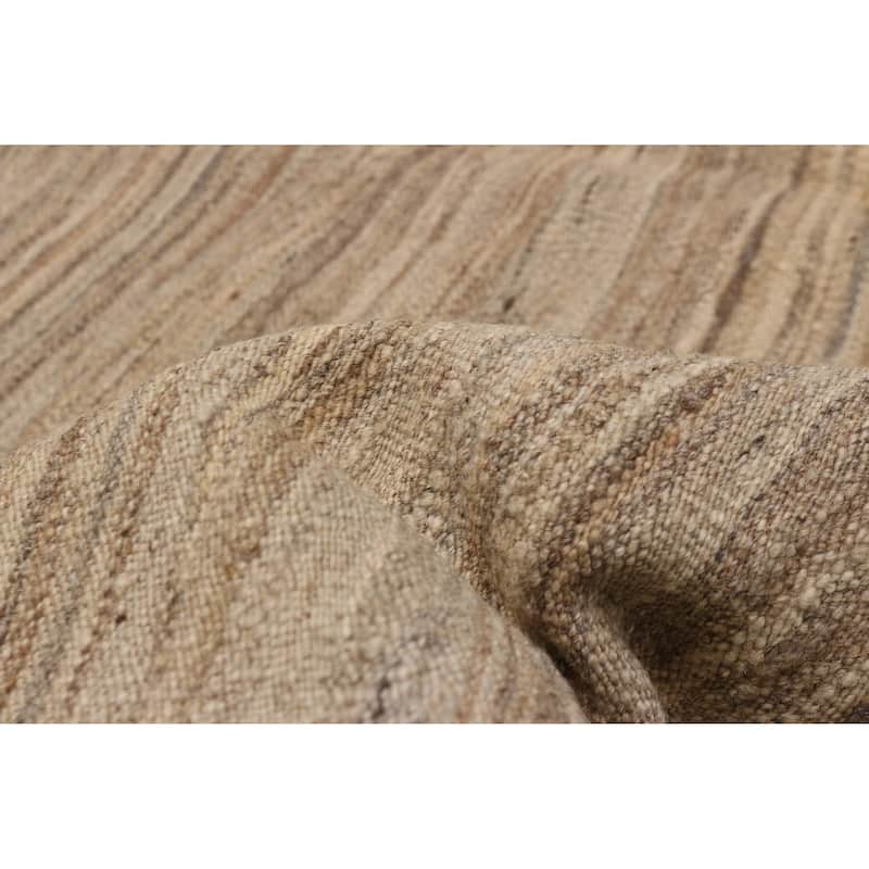 Boho Khaki Kilim 4'11" x 6'7" - 4'11 x 6'7