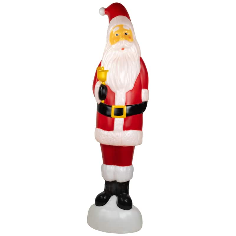 Lighted Blow Mold Santa Claus Outdoor Christmas Decoration - 59" - Red