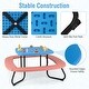 preview thumbnail 2 of 6, 8 Person Kids Picnic Table Metal Frame Adjustable Removable Umbrella