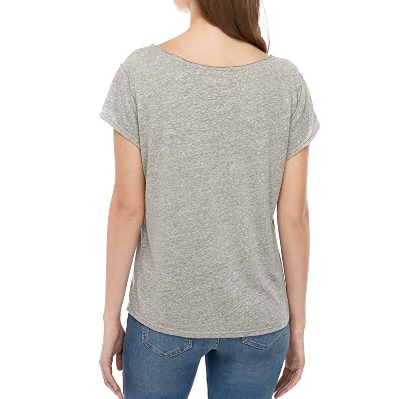 Shop Free People Women S Knit Top Gray Size Medium M June T Shirt Cutout Overstock 31761804