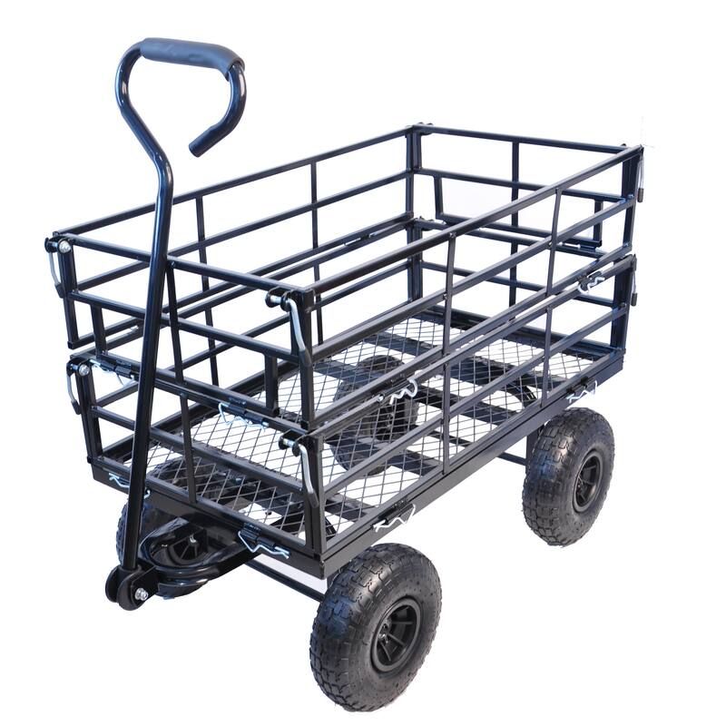 Industrial Garden Truck Wagon - Black