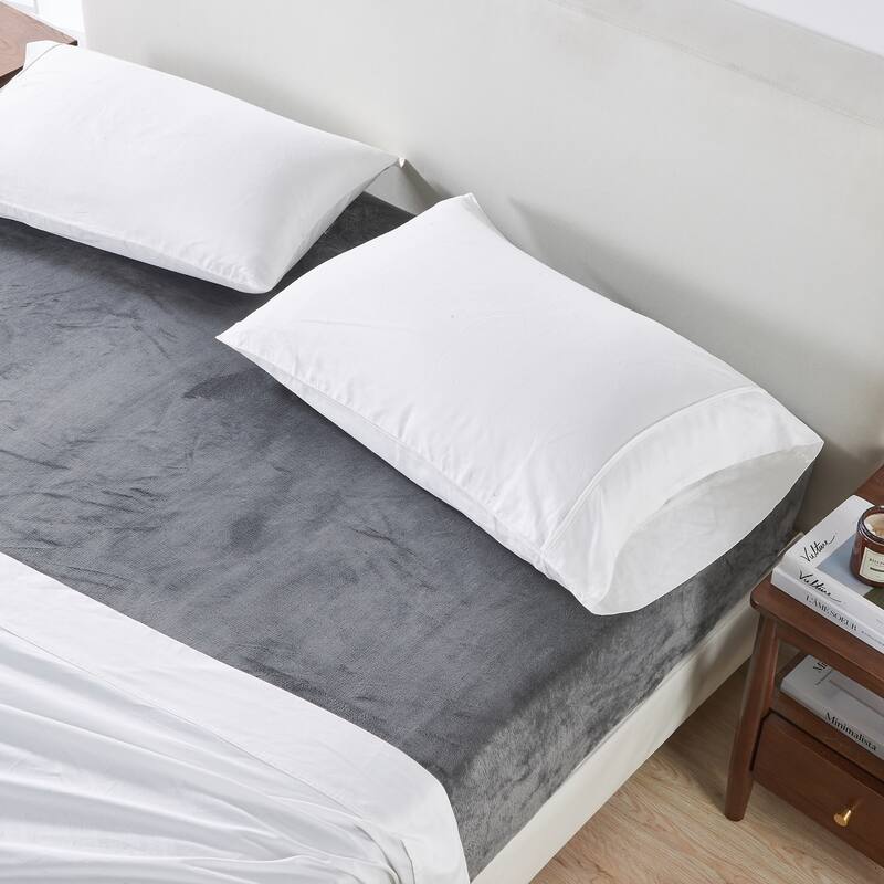 Linery & Co. Soft & Plush Velvet Single Fitted Sheet
