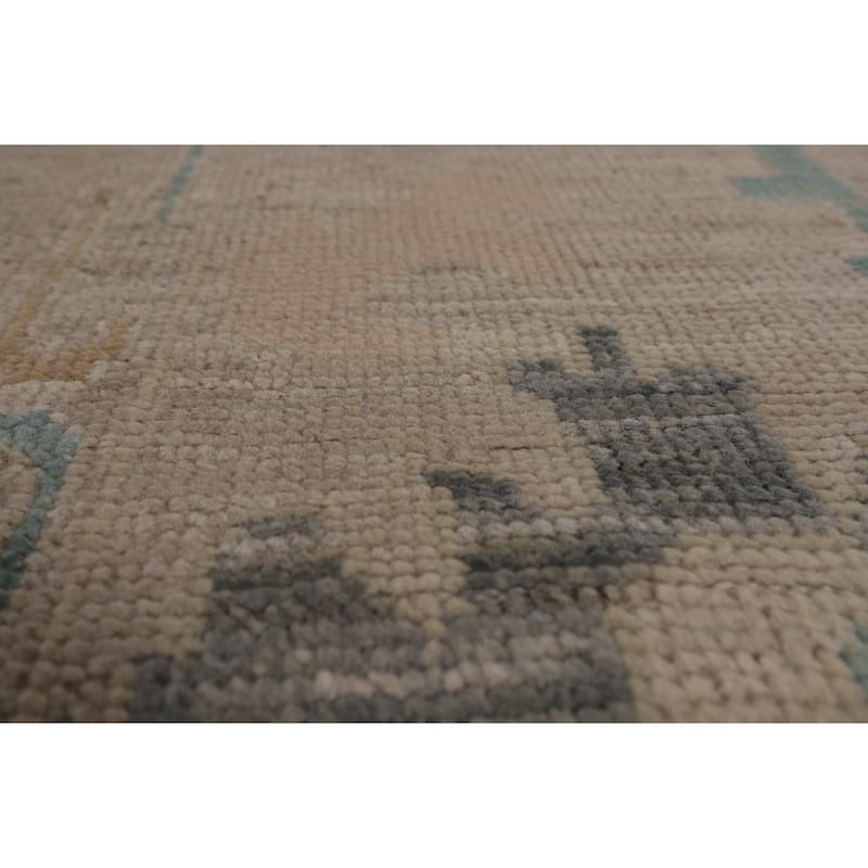 Vegetable Dye Oushak Oriental Area Rug Hand-Knotted Wool Carpet - 8'5"x 10'0"