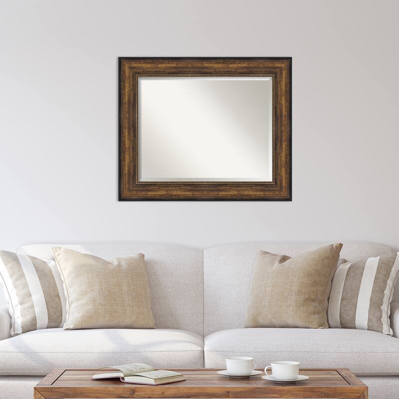Beveled Wall Mirror - Ballroom Bronze Frame - Ballroom Bronze