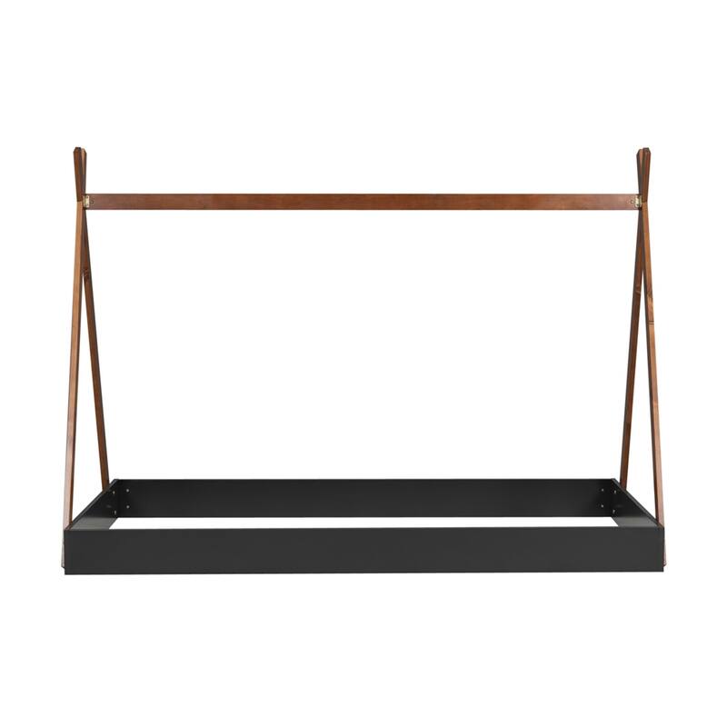 Twin Size Tent Floor Bed with Triangle Structure