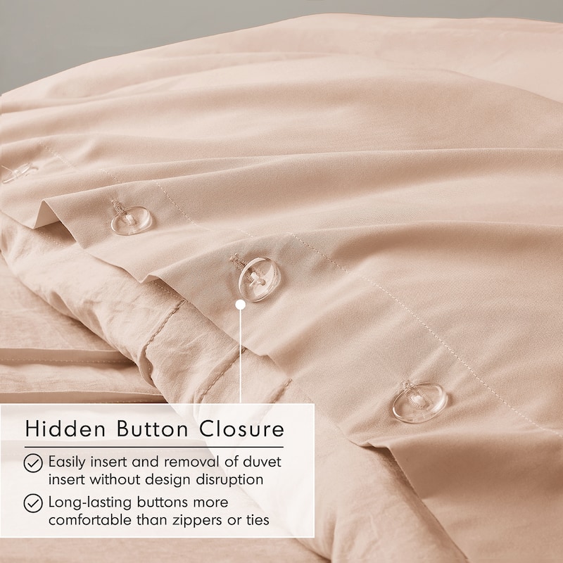 Chelsea Square Evans Pinch Pleated Soft Washed Boho Duvet Cover Set