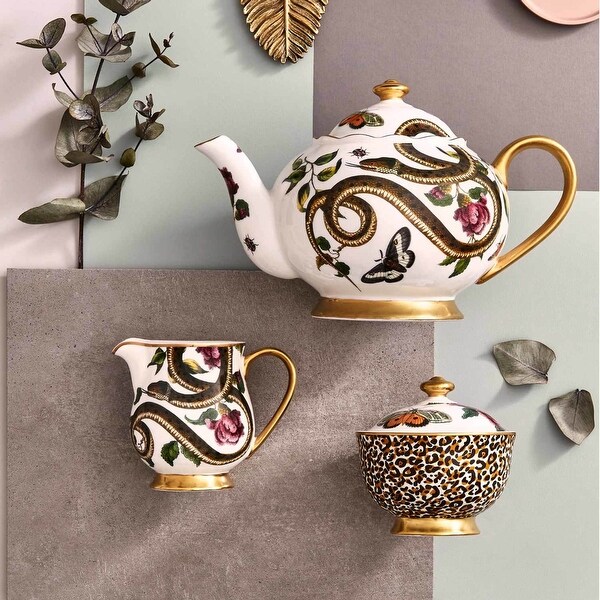 Spode Creatures of Curiosity 3-Piece Set - Teapot, Sugar, Creamer