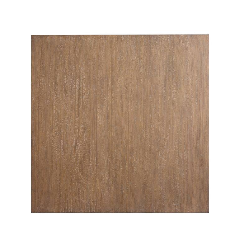 Magnussen Home Lansbury Antique Wheat Square Cocktail Table with Casters - 40''W x 40''D x 17''H