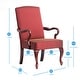 preview thumbnail 24 of 22, Copper Grove Casalis Cherry Finish Gooseneck Accent Chair