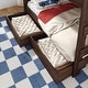 preview thumbnail 5 of 28, Max & Lily Modern Farmhouse Queen over Queen Bunk Bed with Staircase and Drawers