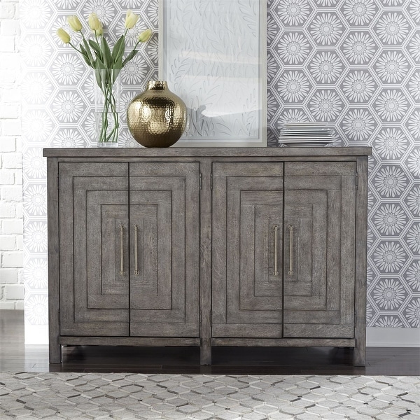 The Gray Barn Hammond Mill Farmhouse Dusty Charcoal 2-drawer Buffet. Opens flyout.