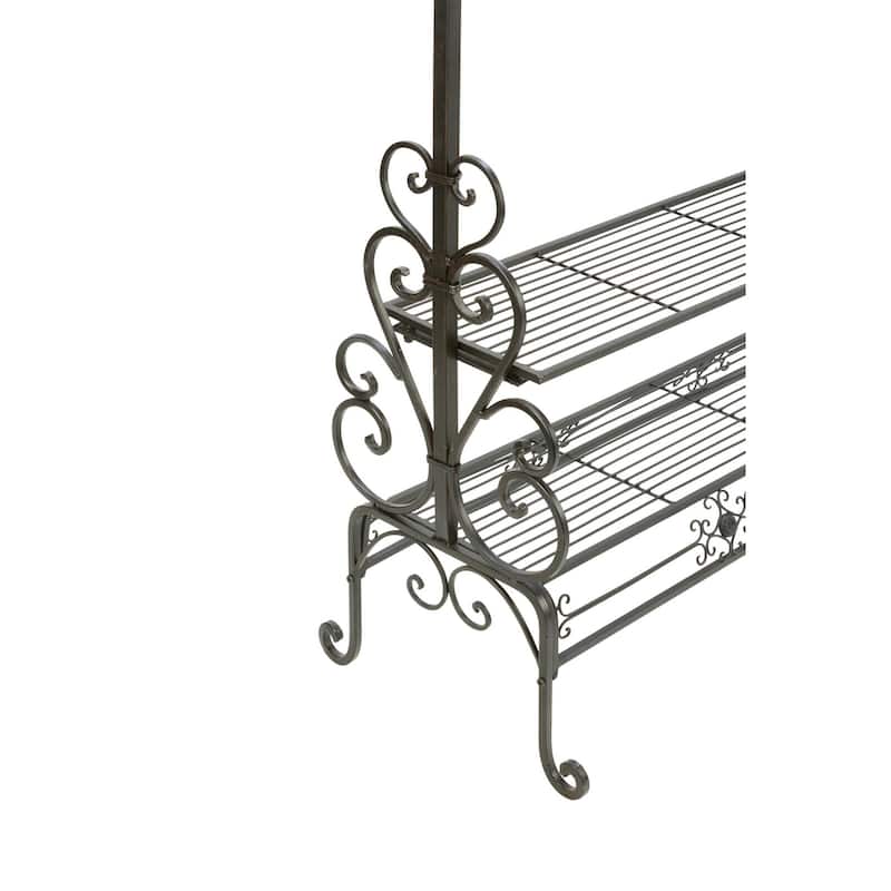 Dark Brown Metal Garment Floor Rack On Sale Bed Bath & Beyond 31484993