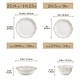 preview thumbnail 2 of 22, MALACASA GISELLE 16-Piece Stoneware Dinnerware Set, Service for 4