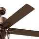 preview thumbnail 13 of 12, Hunter 52" Lawndale Ceiling Fan with LED Light Kit and Pull Chain, Damp-Rated - Indoor-Outdoor