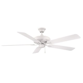 Fanimation Edgewood 60 inch Indoor/Outdoor Ceiling Fan - Matte White with Matte White Blades