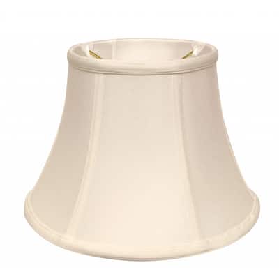 HomeRoots 12" White Drum Monay Shantung Lampshade - 12