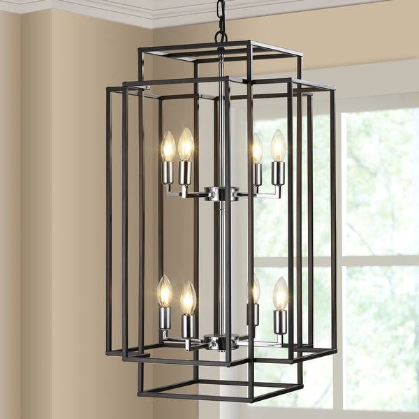 Golden Lighting Architect Chrome Modern/Contemporary Geometric Pendant Light