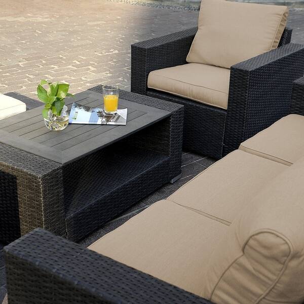 Shop Costway 7pc Outdoor Patio Sectional Furniture Pe Wicker Rattan Sofa Set Deck Couch As Pic Overstock 18298481