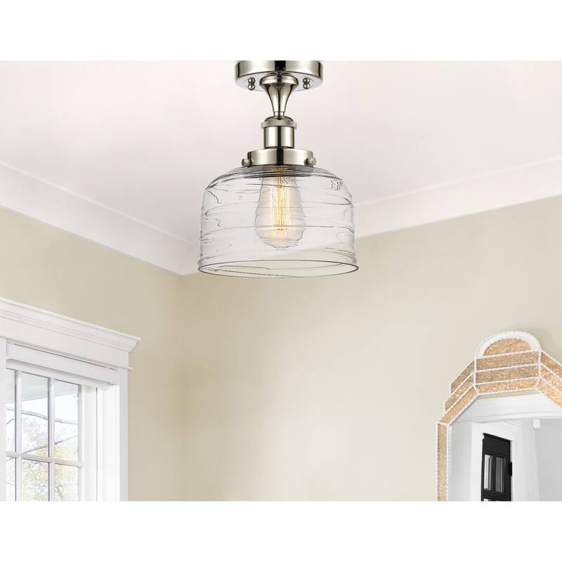 Innovations Lighting Ballston Urban Bell - 1 Light 8" Semi-Flush Mount
