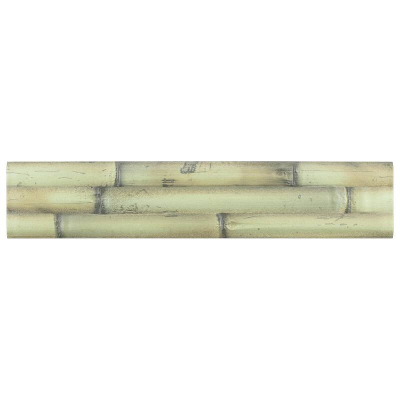 Merola Tile Bamboo Albufera Verde 4" x 19-3/4" Fluted Ceramic Wall Tile