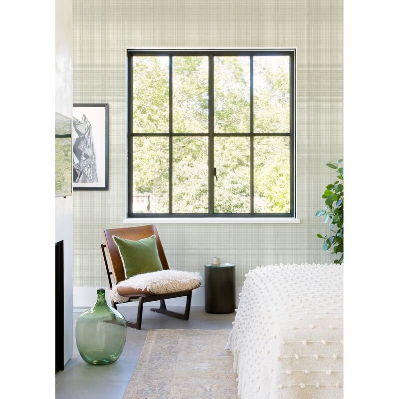 Chesapeake Madras Aqua Plaid Wallpaper