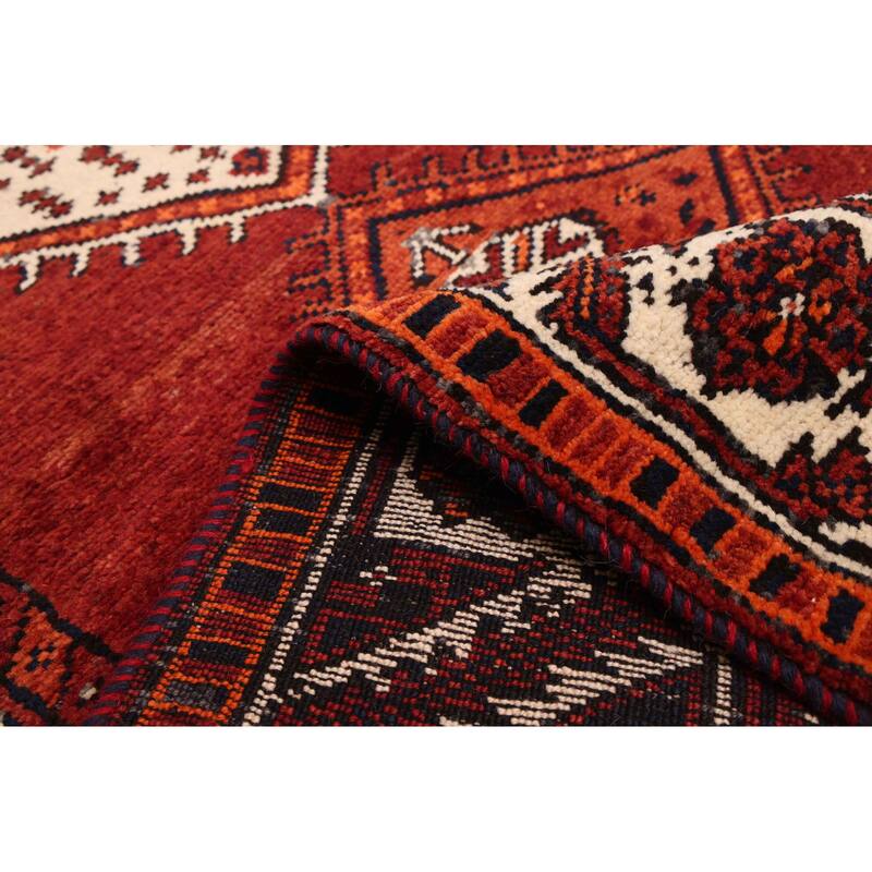 ECARPETGALLERY Hand-knotted Melis Dark Copper Wool Rug - 3'11 x 12'0